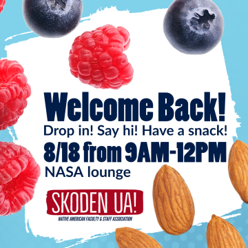 SKODEN UA Welcome Back mixer flyer with berries and almonds as graphics